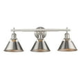 thumbnail image 2 of Yep by Golden Lighting Orwell 3-light Vanity in Pewter, 2 of 4