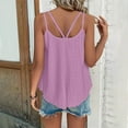 thumbnail image 5 of Giftesty Tank Tops for Women Clearance 2024 Women's New Tank Top Round Neck Solid Color Casual Fashion Top, 5 of 6