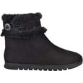thumbnail image 2 of Women's Easy Spirit Snowy Bootie Slipper Black Fabric Suede/Plush Fur 7 M, 2 of 5
