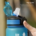 thumbnail image 4 of ACDNAC Water Bottle,Bouncing Cup Lid Water Bottle with Straw,Comfortable Hand Feel Waterbottle, 4 of 5