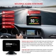 thumbnail image 5 of Hud Head-up Display P16 Obd Car Water Temperature Digital Display Black, 5 of 5
