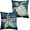 Seashell-19, variant on Set of 2 Blue Square Linen Pillow Covers Coastal Beach Theme Throw Pillow Covers 20x20 Nautical Starfish Sea Turtle Pillowcase for Outdoor Couch Sofa Living Room