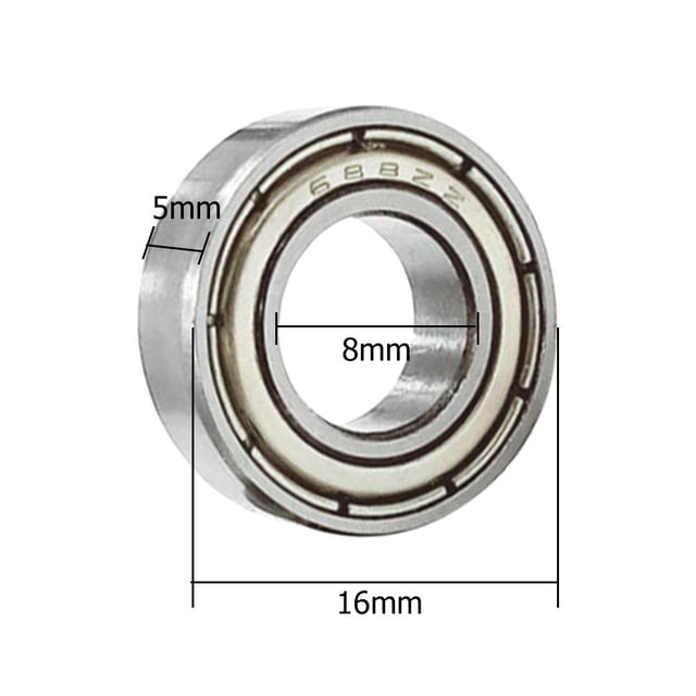 10pcs 688ZZ Rodamiento de bolas Rodamientos de ranura profunda de acero de alto carbono con doble blindaje Sywqhk Libre de BPA