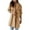 Khaki, variant on jsaierl Women's Basic Essential Double Breasted Mid-Long Wool Blend Pea Coat Trench Jacket Winter Apparel
