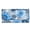 Blue Floral Lace Pattern, variant on Galaxy Spiral Starry Print Long Wallet, PU Leather Women's Trifold Wallet for Travel, with Zipper Pocket Buckle Womens Wallet