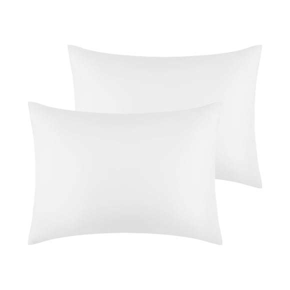 Juego de 2 fundas de almohada de satén con cierre de sobre para el hogar estándar blanco