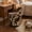 Velvet-milk Cow, variant on Modern Swivel Ottoman Vanity Chair, Sherpa Upholstered Barrel Club Chairs 360°Degree Swivel Side Chair with Storage, Comfy Makeup Stool for Bedroom Living Room, White
