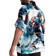 thumbnail image 3 of Ice Hockey Men's Short Sleeve Printed Button Down Beach, Casual, Poplin Shirts for Summer Vacation, 3 of 6