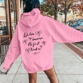 thumbnail image 4 of Christian Hoodies for Women 2025 We Love Because He First Loved Us Hoodie with Pockets Hooded Sweatshirt Pullover Tops, 4 of 6
