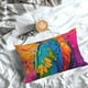thumbnail image 5 of Fotbe Vibrant Parrot Splash Art Funda de Almohada Decorativa Estilo Occidental, Lujo en Algodón, Fundas para Almohadas King, Cojín Estampado para Decoración del Hogar-20"x30", 5 of 6