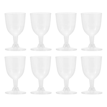 

20pcs 170ml Disposable Cups Mousse Goblet Red Wine Cups Champagne Cups