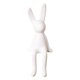thumbnail image 2 of Figuras de conejo sentado de cerámica, esculturas de animales para estanterías de hoteles y oficinas. L blanca, 2 of 9