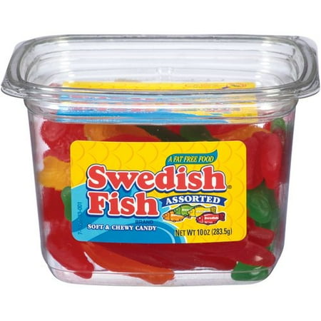 Swedish Fish Original Soft & Chewy Assorted Candy, 10 Oz.