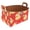 Multicolor 4, variant on Flowers Skulls Stars Storage Basket Collapsible Storage Bin, PU Foldable Basket Convenient Box Storage Organizer with Handles for Shelves Office Bedroom Closet Nursery Toys Laundry