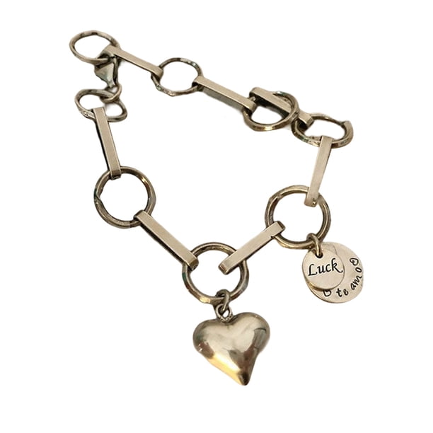 Jumpingount de plata Muñequera Joyería de moda Mano de obra fina Ligero Multipropósito 925 Sterling Dating Hand Pendant Ropa, zapatos y accesorios Miscelánea Jumpingount AP018700-01