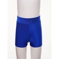 thumbnail image 5 of Haitryli Girls 2 Piece Shiny Gymnastics Outfit Halter Backless Top with Shorts Figure Ice Skating Dance Set for Kids Blue 6, 5 of 7