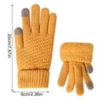 thumbnail image 3 of Gloves for Women Winter Jacquard Mesh Gloves Women's Knitted Plus Velvet Thickened Autumn and Winter Warm Pattern Gloves (Adult Gloves) Gloves, 3 of 3
