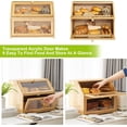 thumbnail image 2 of Farmhouse Bread Box for Kitchen Countertop Bread box Double Layer Bamboo Wooden Extra Large Capacity Bin Kitchen Food Storage Container(Natural), 2 of 7