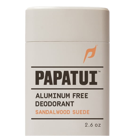 Papatui Triple Action Complex Men's Aluminum Free Deodorant, Sandalwood Suede, 2.6 oz