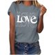 thumbnail image 4 of TaTaai Women's Love Theme T-Shirt, Sweet Valentine's Day Apparel, Cozy Everyday Round Neck Blouse Gift, 4 of 6