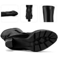 thumbnail image 3 of DARING DIVA Women's Platform Chunky Heels Over the Knee High Boots Black 8, 3 of 5
