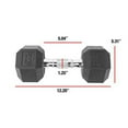 thumbnail image 5 of CAP Barbell  25 lb Coated Hex Dumbbell, 5 of 6