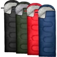 thumbnail image 2 of 10 Pack Sleeping Bags for Adults Cold Weather Bulk for Homeless People, 4 Seasons Warm or Cold Lightweight Indoor Outdoor Backpacking, Camping, 2 of 10