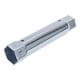 thumbnail image 1 of Unique Bargains 1 Pcs Llave de bujía duradera, llave de socket removedor 205x49mm tono plateado, acero de alto carbono hexagonal 34mm, 40mm para automóvil, motocicleta, cortacésped, 1 of 1