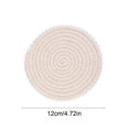 thumbnail image 3 of Ball Trims Woven Rope Mat 1 Pack Heat Protection Round Table Mat For Kitchen Dining Home Cup Glass, 3 of 6