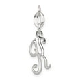 thumbnail image 3 of 925 Sterling Silver Initial K Shaped Pendant, 3 of 7
