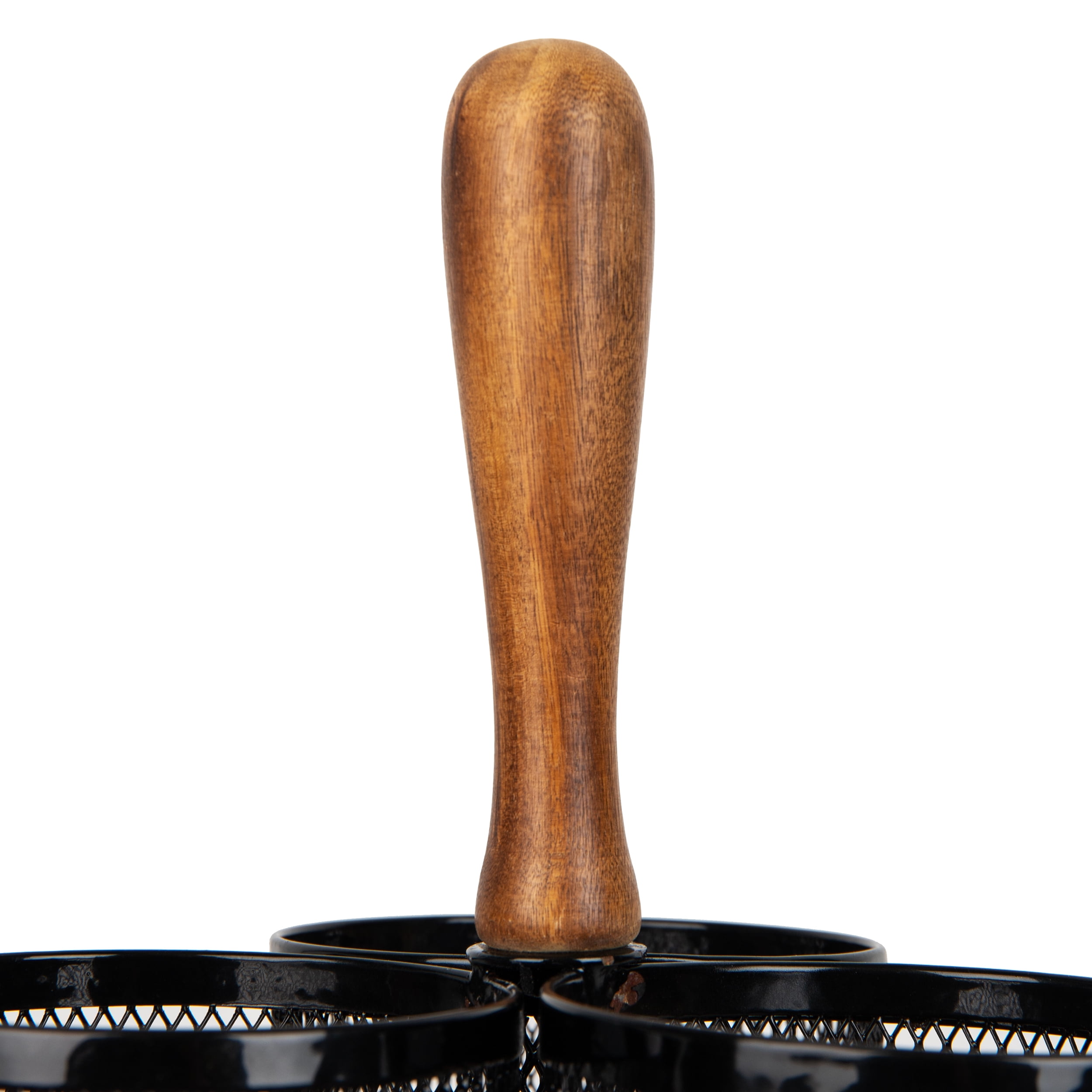 Mind Reader Utensil Holder, Silverware Organizer, Caddy, Metal, 7.5"L x 7.5"W x 9.75"Height, Black