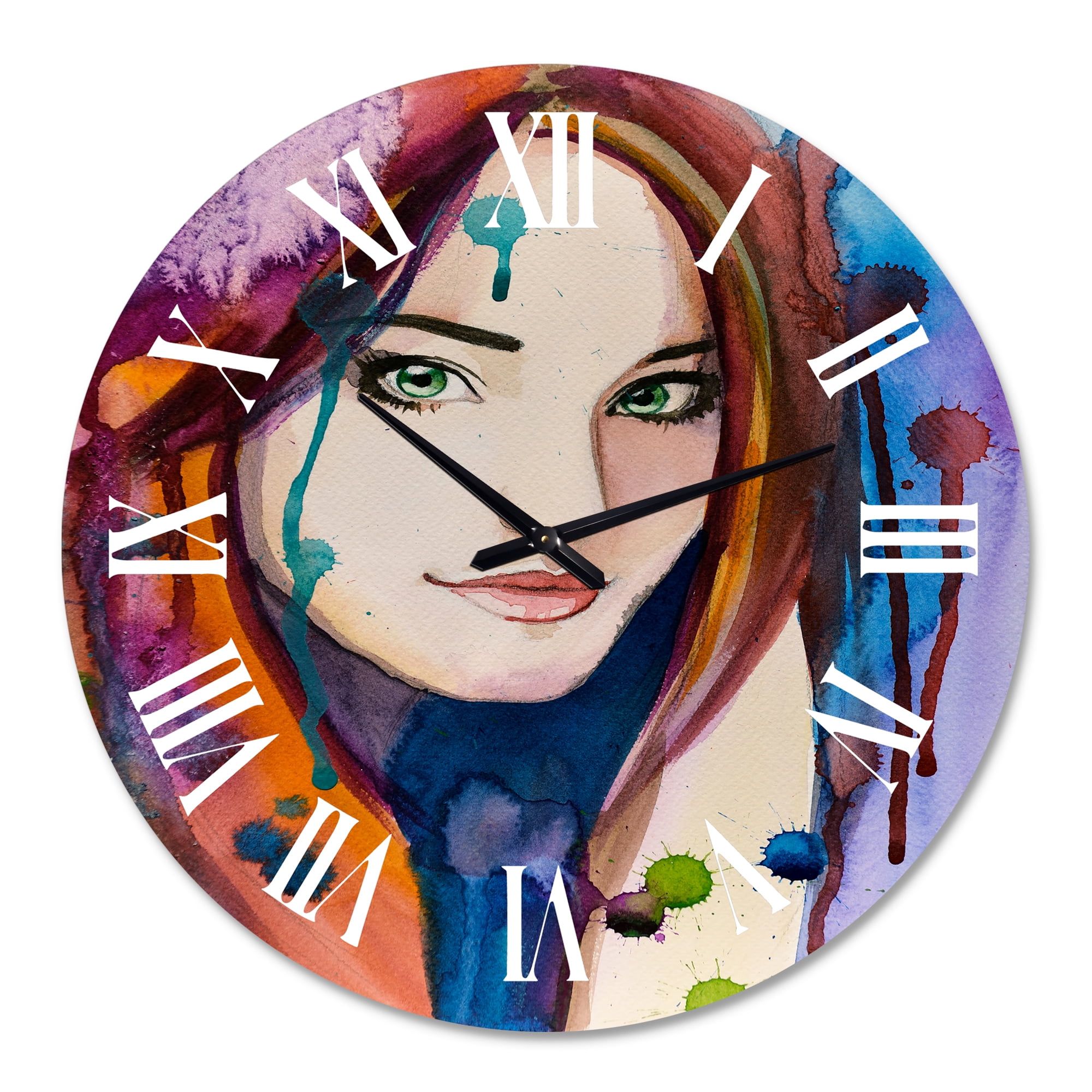 Designart 1 in Quartz Traditional Wall Clock