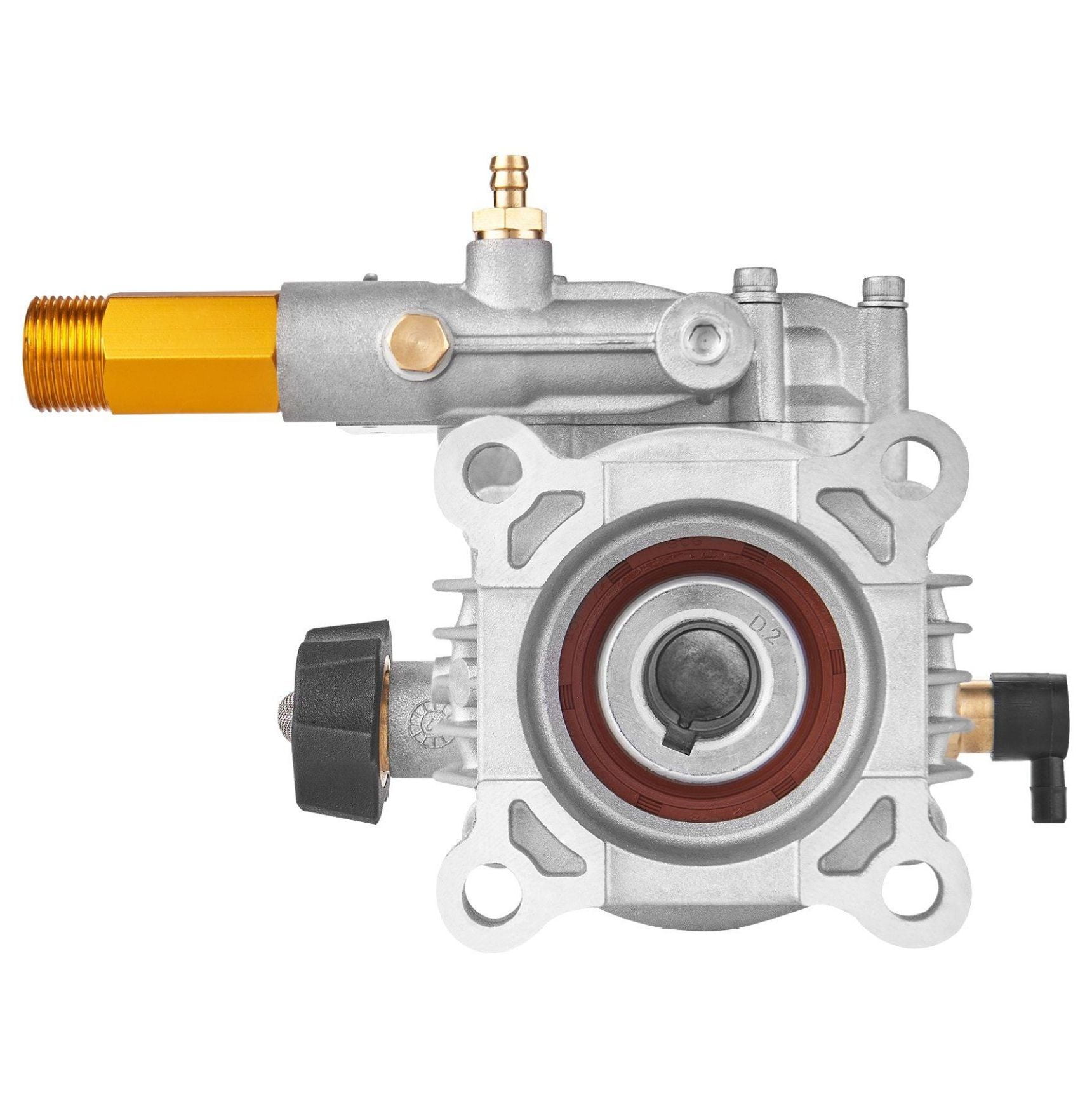 Pressure Washer Pump 3400 PSI 2.5 GPM - 3/4 Inch Shaft Horizontal Replacement Pump Kit for Honda, Simpson, RYOBI, Craftsman Power Washers