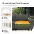 thumbnail image 6 of Sophia&William 157.5"L Modular Sectional Sofa Sets, Modern 6-Seat U-Shaped Corduroy Couch Sofa Set with Deep Seat & Throw Pillows for Living Room,Gray, 6 of 11