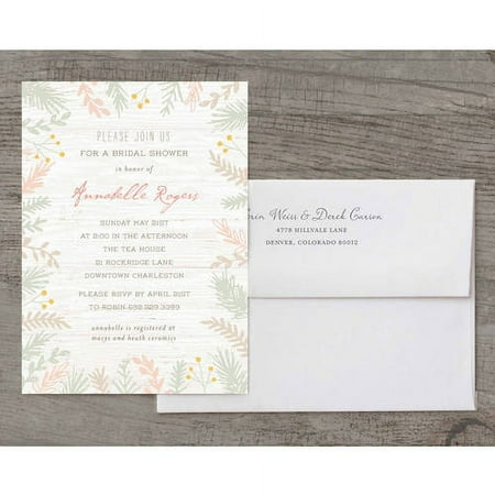 Bride Botanical Deluxe Bridal Shower Invitation