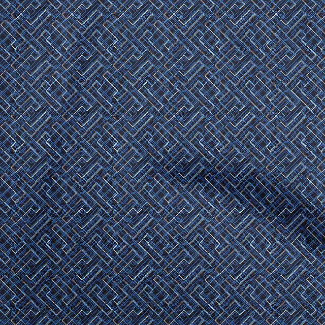 oneOone Silk Tabby Blue Fabric Abstract Craft Projects Decor Fabric Printed By The Yard 42 Inch Wide