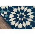 thumbnail image 3 of Geometric Baja Outdoor Rug in Navy - Rectangle 3'11" X 5'7", 3 of 5