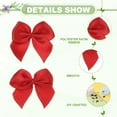 thumbnail image 4 of Uxcell 1 Inch Mini Satin Ribbon Bows, 200 Pcs Bowknot Flowers DIY Craft Ribbon Appliques for Gifts Red, 4 of 6