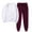 White, variant on Winter Save Big! Kiplyki Women's Gym Sport Suit Solid Round Neck Pullover Casual Sports Pants Sports Set