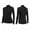 Black, variant on TAIAOJING Women's Casual Crewneck Long Sleeve Sweatshirt Winter Plush Fitness Running Yoga Suit Long Sleeve Elastic Tight Stand Collar Sports Sweatshirt Top