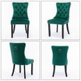 thumbnail image 6 of Aukfa High-End Upholstered Dining Chairs Set of 2, Modern Tufted Solid Wood Side Chair with Nailhead Trim - Green, 6 of 8