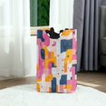 thumbnail image 6 of Yayeee Freestanding Laundry Hamper with Handle Collapsible Large Storage Basket for Clothes, Art Geometric, 6 of 7