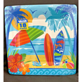 thumbnail image 2 of Amscan Summer Sun And Surf Square Paper Plates, 10" x 10", Multicolor, 18 Plates Per Pack,, 2 of 3