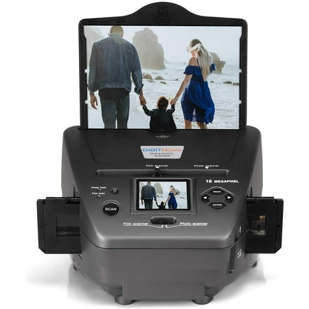 All-in-One High Resolution 16MP Film Scanner, with 2.4" LCD Screen Converts 35mm/135slides&Negatives Film