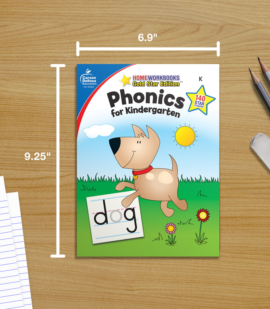 Home Workbooks: Phonics for Kindergarten, Grade K : Gold Star Edition  Volume 12 (Paperback)