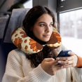 thumbnail image 6 of Memory Foam Travel Neck Pillow For Airplane Car Home Portable Soft Plush Removable Washable Cover Neck Support Pillows Colorful Turkey Pattern, 6 of 8