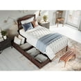 thumbnail image 3 of AFI Warren Solid Wood Twin Extra Long Bed w/ 2 Drawers in White, 3 of 4