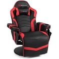 thumbnail image 1 of Goplus Massage Gaming Recliner Reclining Racing Chair Swivel Red, 1 of 10