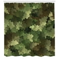 thumbnail image 3 of Ambesonne Camo Shower Curtain, Glass Effect Abstract, 69"Wx84"L, Pale Green Brown Green, 3 of 3
