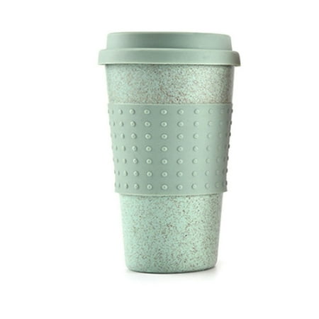 

Diconna Reusable Wheat Straw Coffee Cups Eco Friendly Thermal Insulated Travel Mug Lid